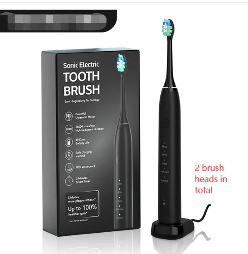 SonicWave Electric Toothbrush with IPX7 Heads